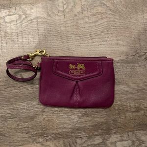 Coach Large Leather Wristlet